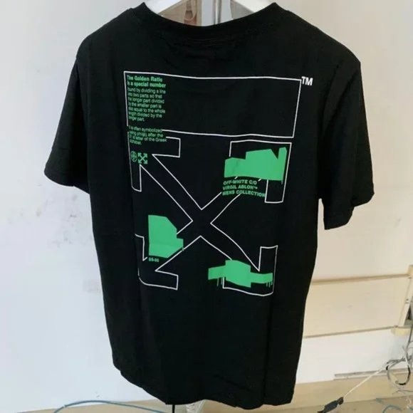 Black OFF-white short sleeve T-shirt